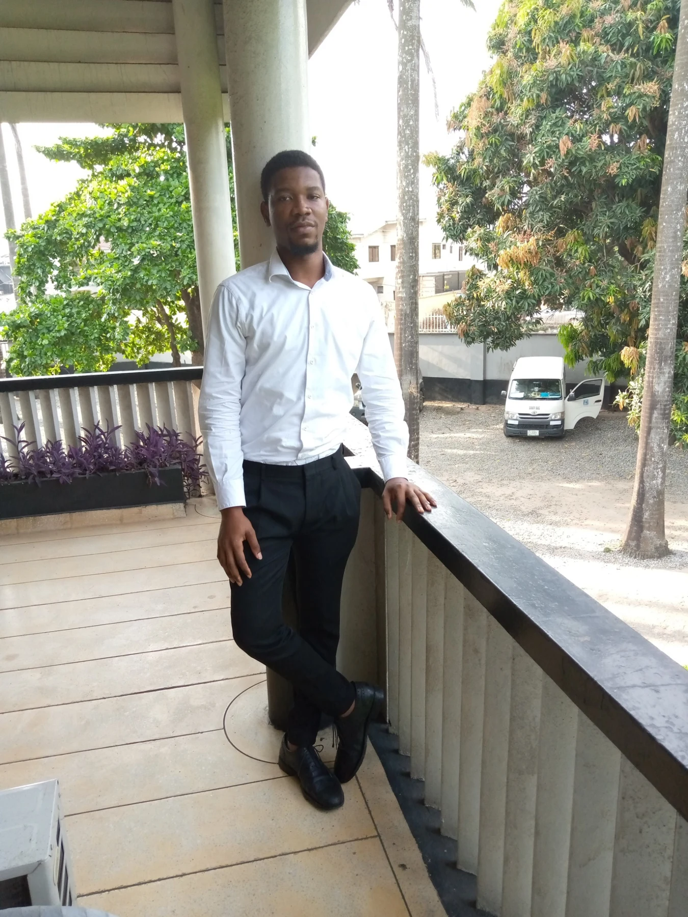 Uche in Lagos at the beginning of his journey