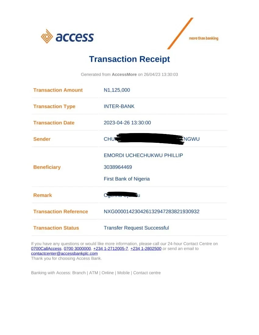 Payment evidence 8 from my real estate business