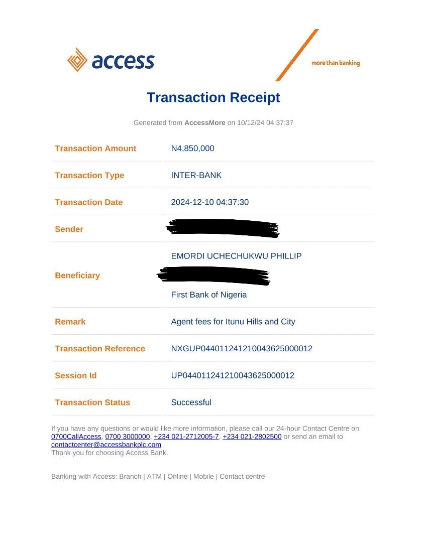 Payment evidence 7 from my real estate business