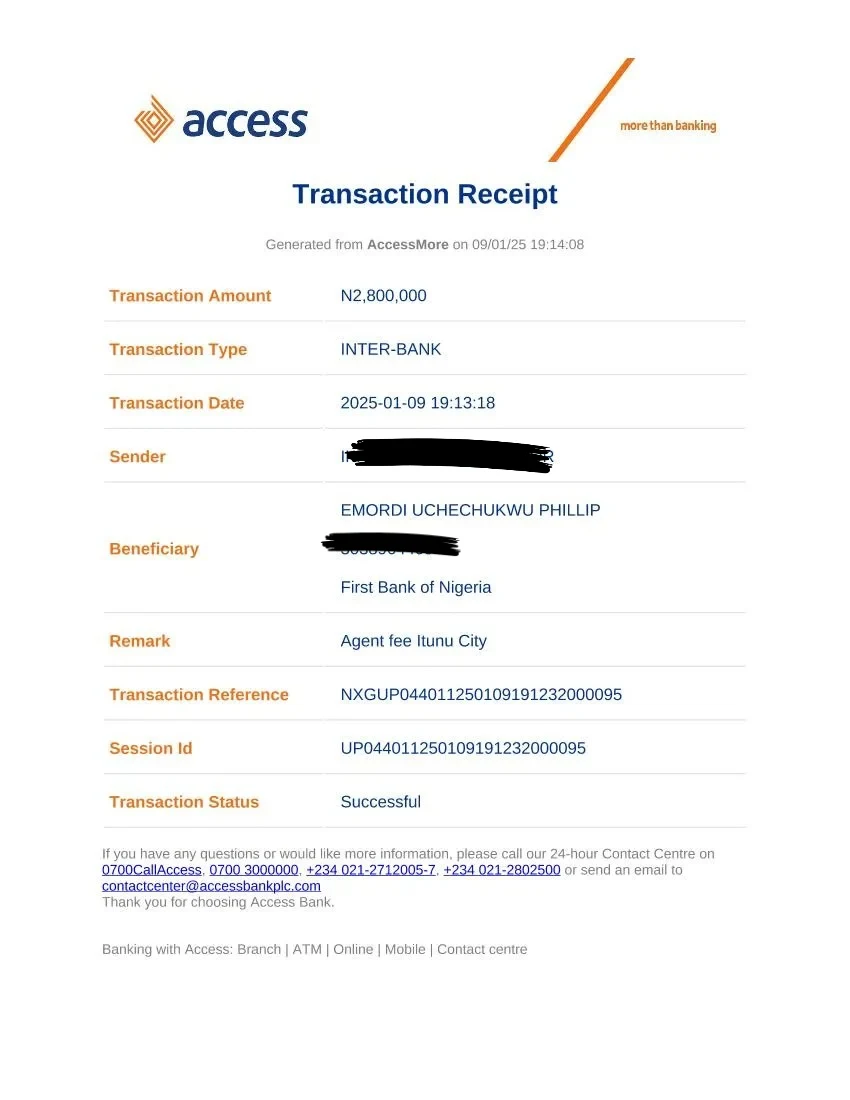 Payment evidence 6 from my real estate business
