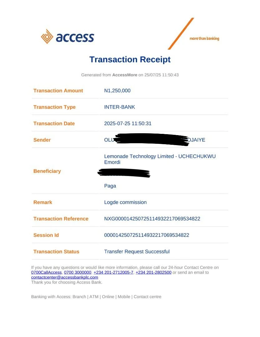 Payment evidence 2 from my real estate business